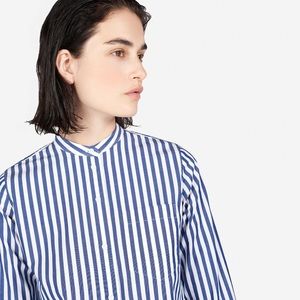 NWOT Everlane Cotton Poplin Collarless Tunic